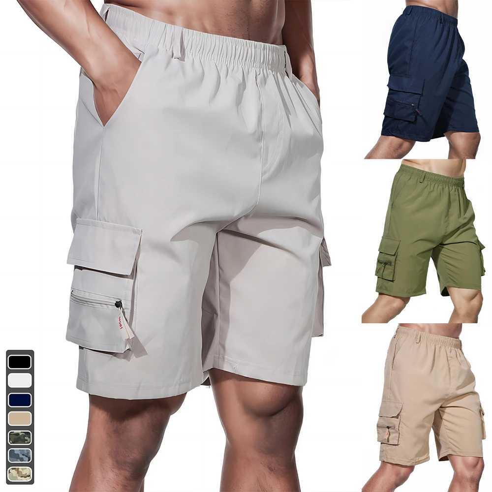 Mens Cargo Shorts Big Size Sports Knee Shorts Classic Short Pants Streetwear Straight Loose Work Casual Street ShortsX240921