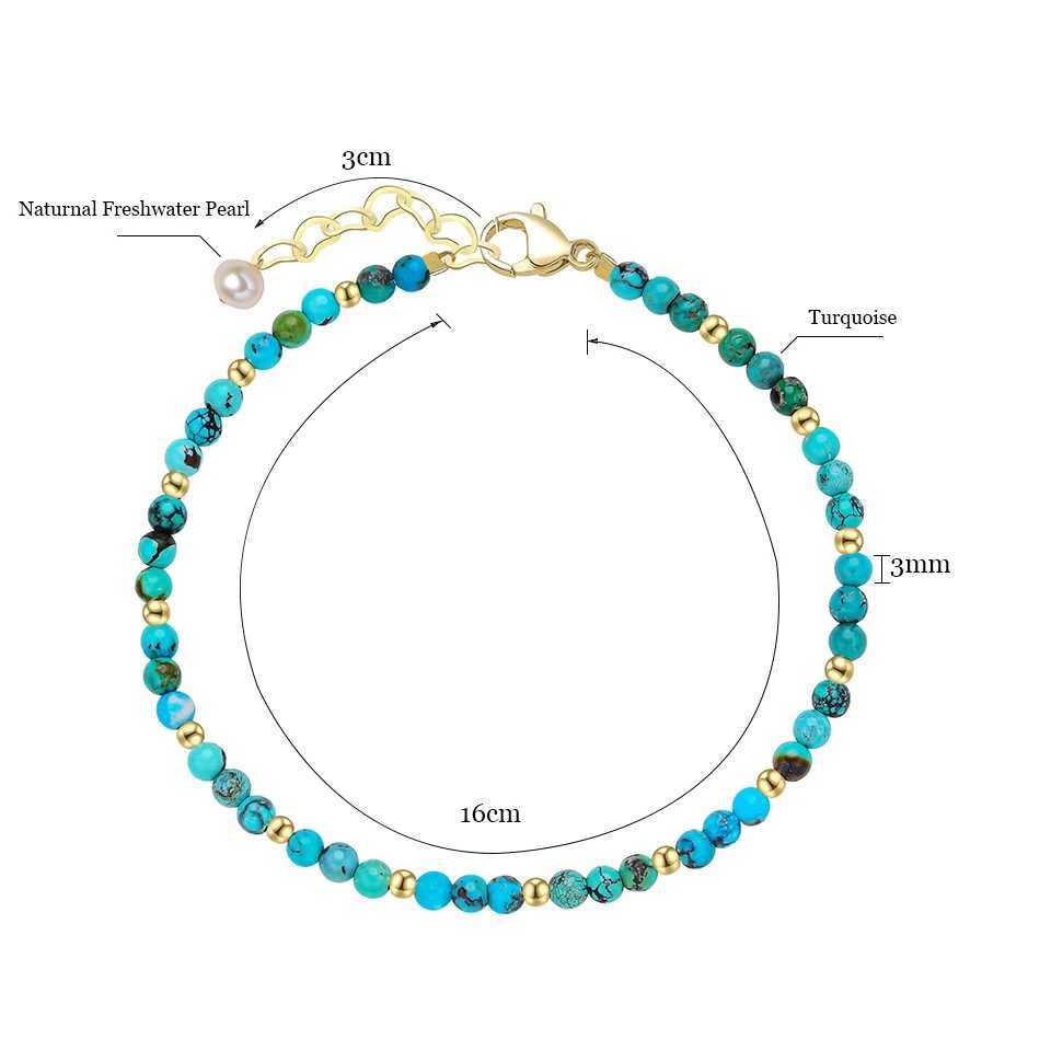 3MM Naturnal Stone Beads Bracelets For Women on Hand Luxury Jewelry Sets Wholesale Bangle Party Gift Tourmaline HandworkX240921