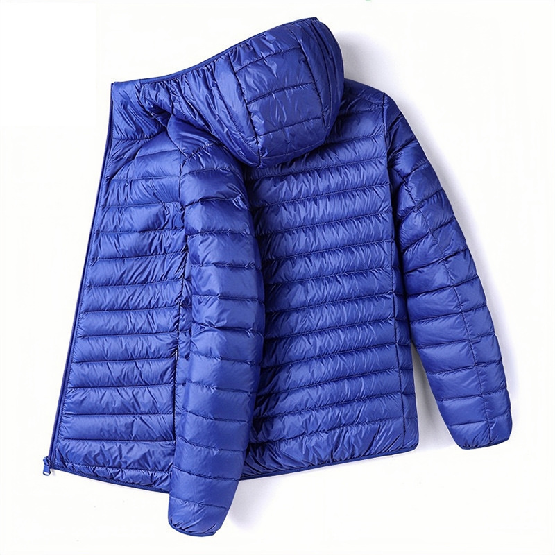 Duck All-Season Ultra Lightweight Packable Men Water And Wind-Resistant Breathable Down Jacket Coat Male