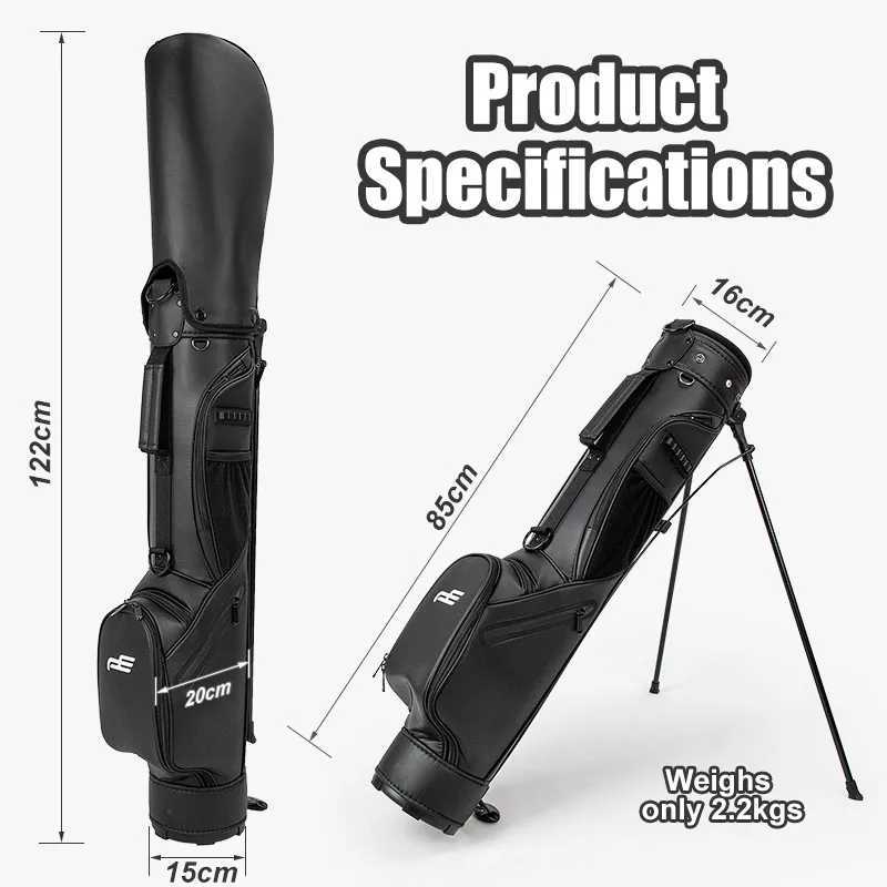 PLAYEAGLE Lightweight Golf Carrying Pencil Stand Bag Mini Golf Stand Bag Mens Nylon Waterproof Bag Suitable for 7 Golf Clubs W240921
