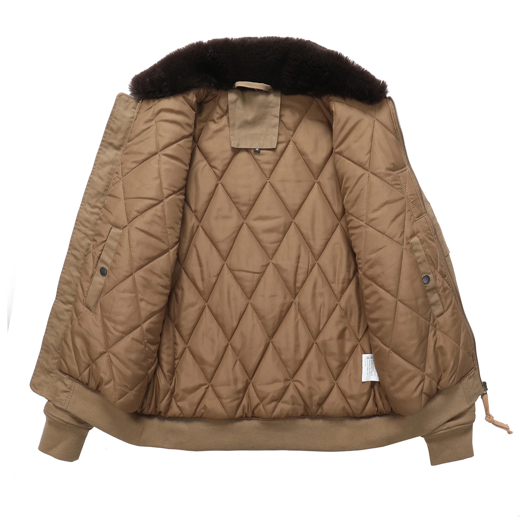 Winter Mens High-Quality Male Lapel Embroidery Wool Thick Warm Coat Loose Casual Bomber Jacket Men Clothing US 2Xl