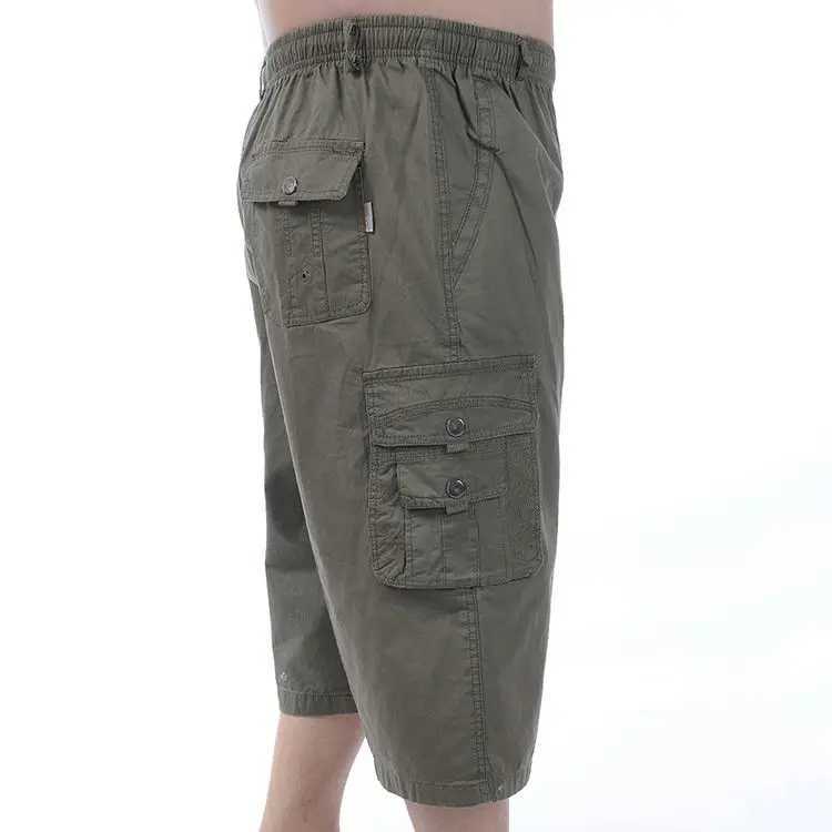 2023 Summer Fashion Casual Loose and Comfortable Mens Clothing High Waist Oversized Trend Spliced Pocket Handsome Cargo PantsX240921