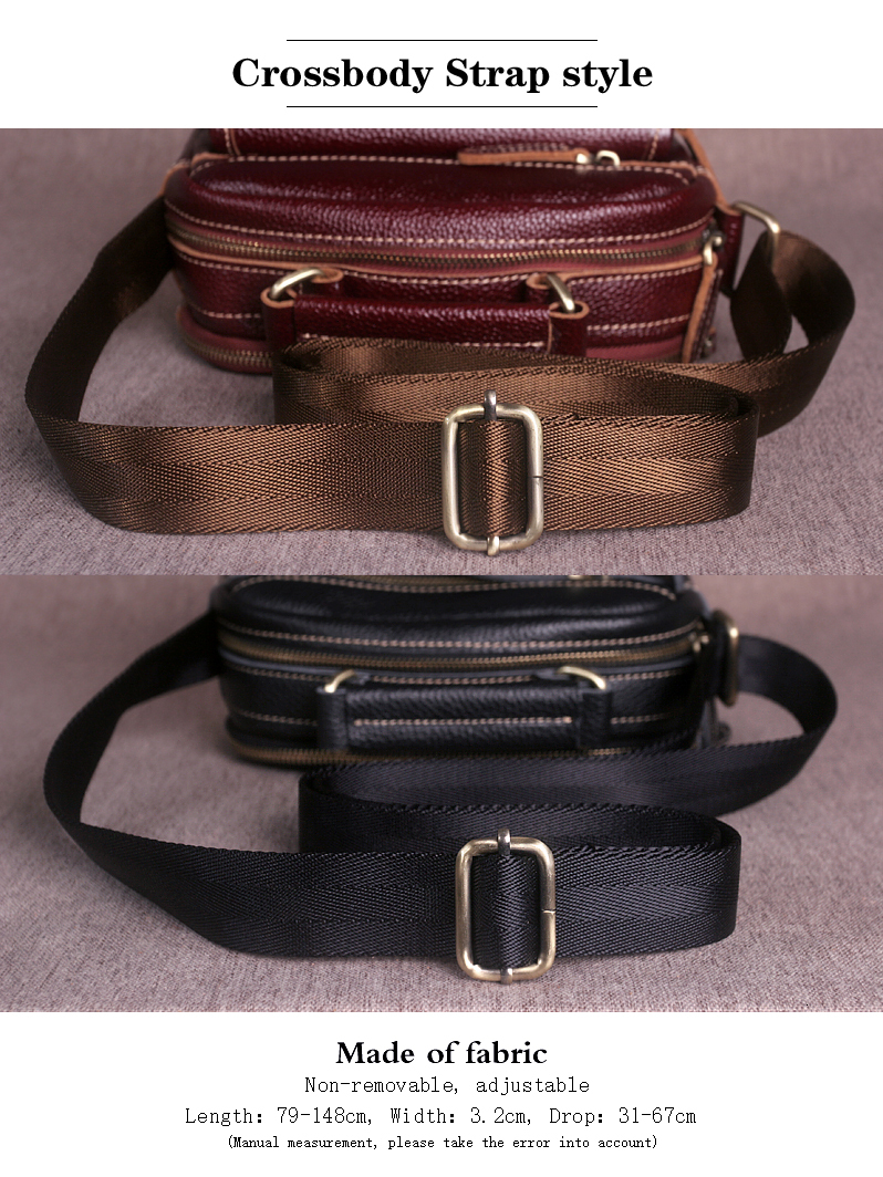 Left&North Women's Messenger Bag Trend 2024 Genuine Leather Handbags 100% Natural Cowhide Vintage Top-Handle Bags Original Brand