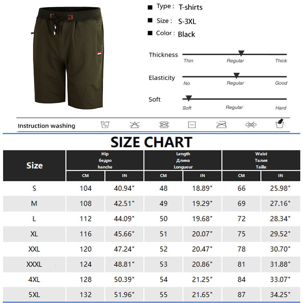 New Summer Male Fashion Casual Short Men's Solid Color Fiess Breathable Men Drawstring Shorts