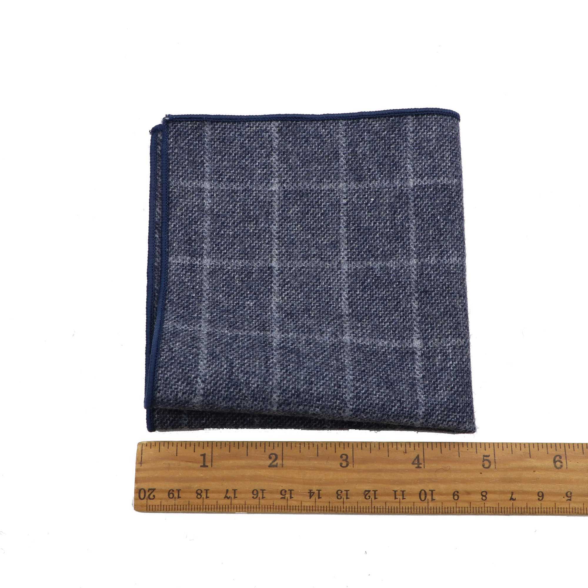 Classic Plaid Series Square Handkerchief Casual Party Pocket Square Scarf Wool Cotton Hankie 22cm Women Men kerchiefX240921