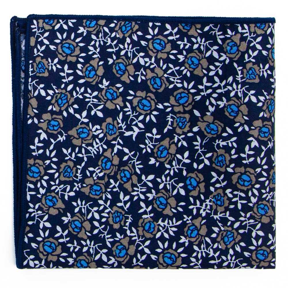 Cotton Handkerchie new 25x25cm printed flower paisley pocket square fashionable retro set pocket towel W240921