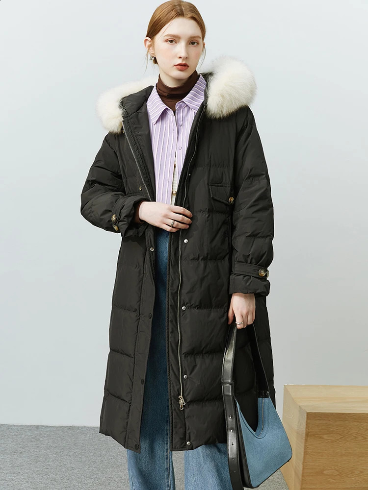 FSLE 151g-189g filling capacity 90% white duck down womens down jacket winter solid thick casual womens down jacket 240913
