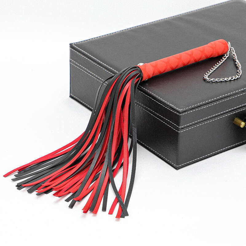Cross border popular SM props, multi-color sex whips, female slaves, training tools, PU tassel leather whips, alternative adult products