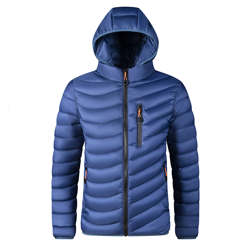 2023 Men Autumn Winter Hooded Warm Waterproof Jacket Coat Mens Fashion Casual Brand Windproof Outwear Parkas Jackets Male