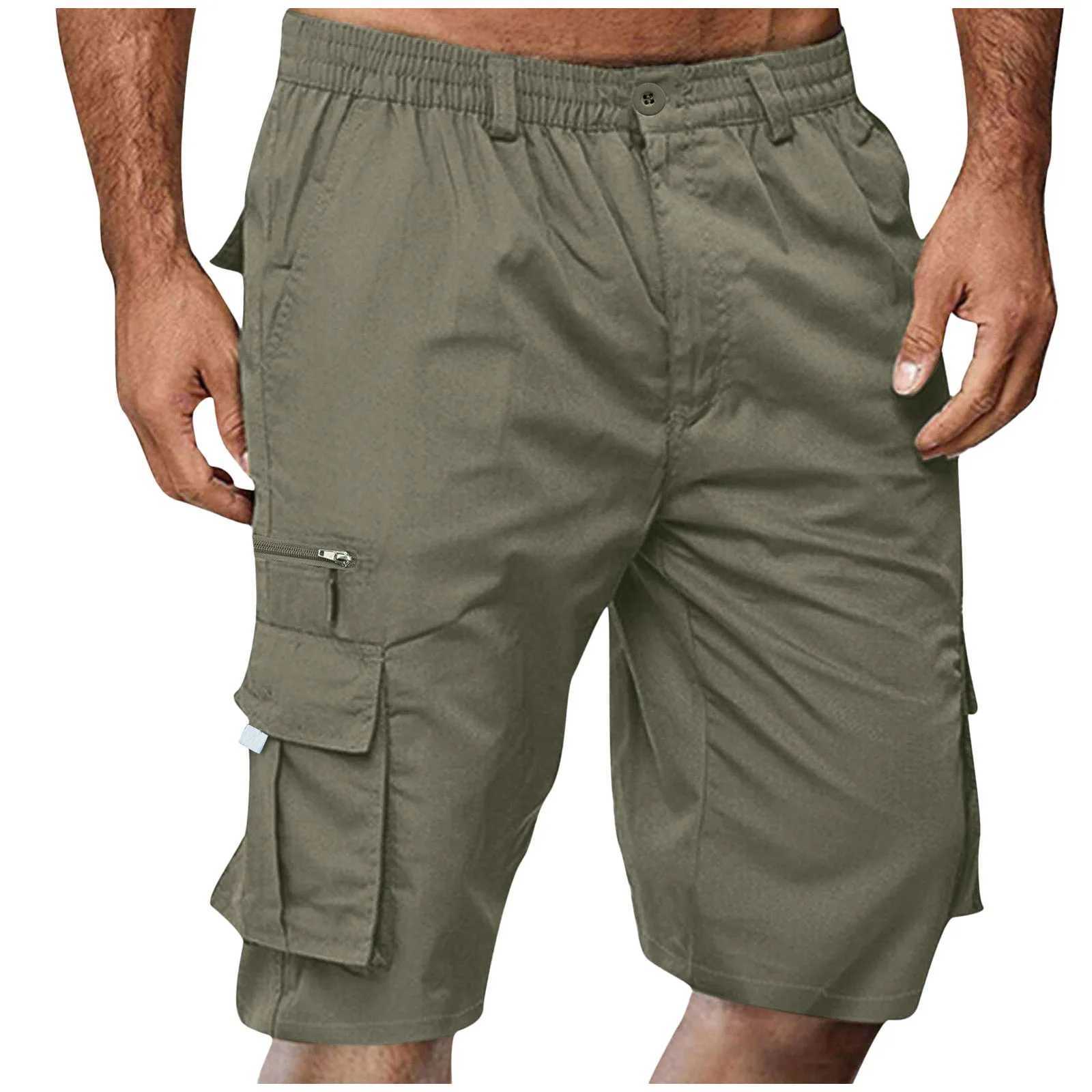 Men 2024 New Spring Fashion Joggers Beach Breeches Sweatshorts Summer Casual Shorts Mens Shorts Multi Pocket Cargo TrousersX240921