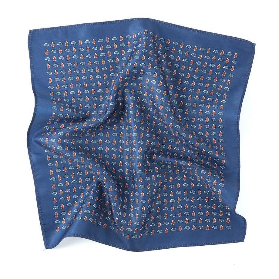 Tailor Smith Mens Classic Red Khaki Print Dot Handkerchiefs Paisley Floral Pockets Square Wedding Hankies Business Gift for HimX240921