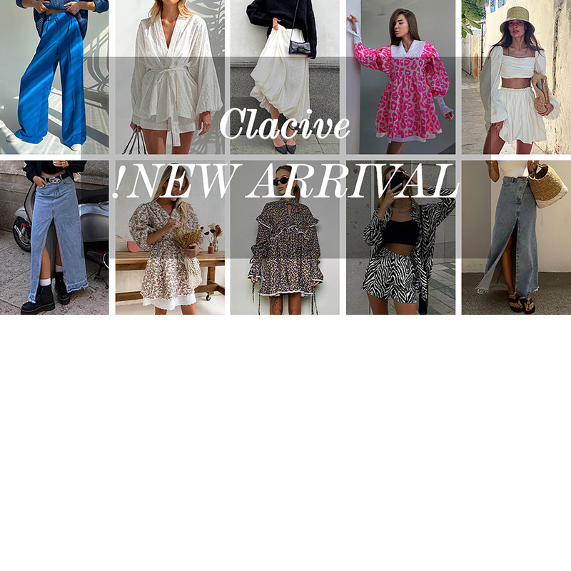 Clacive Summer Slim Print Midi Dress Lady Sexy Elegant Doll Collar Puff Sleeve Single Breasted Slit Party Dresses For Women 2023