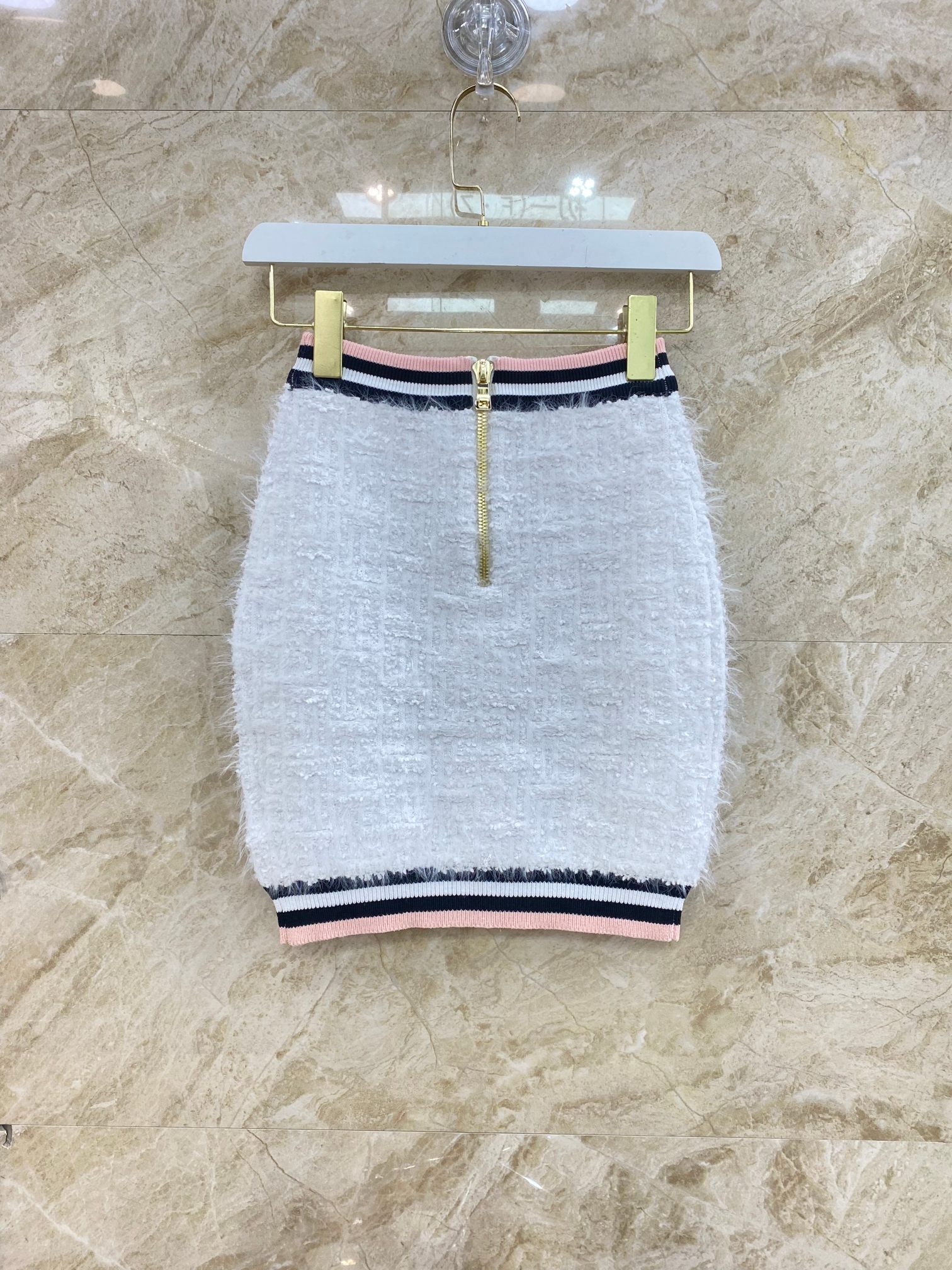 Women's Suits Summer High Quality White Knitted Vest Camis With A-E Skirt Sets For Female 2024 New Ddxgz2 6.19