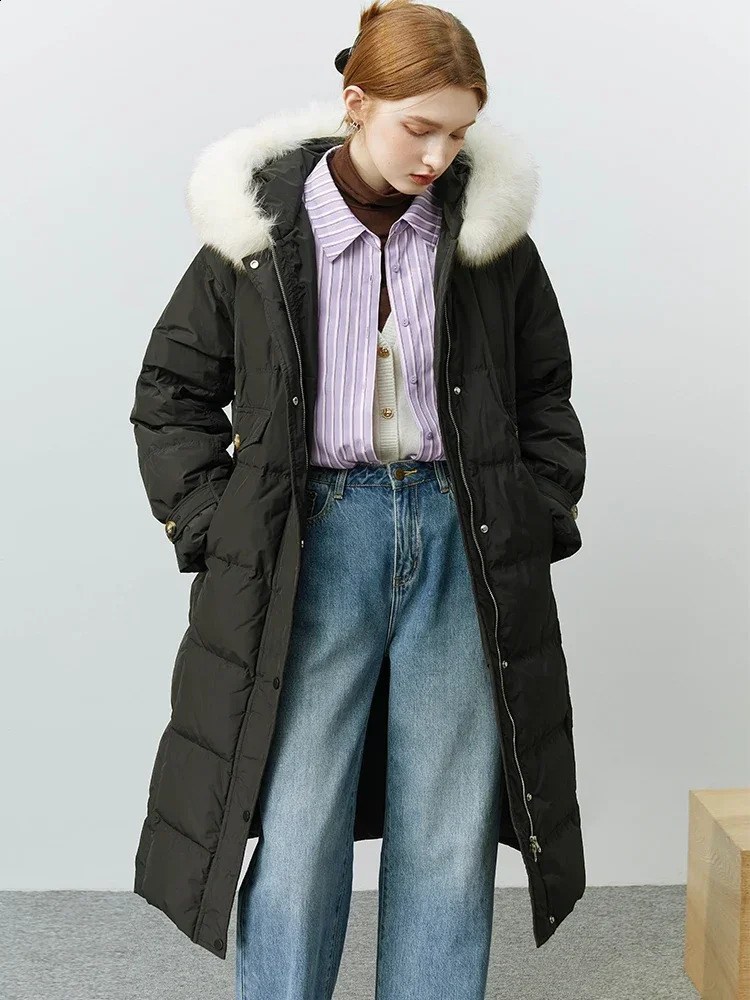 FSLE 151g-189g filling capacity 90% white duck down womens down jacket winter solid thick casual womens down jacket 240913
