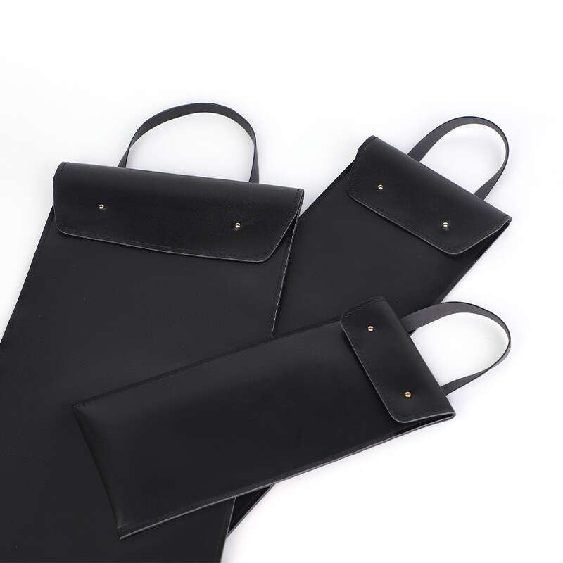 Fun SM prop storage bag wall hanging black high-quality leather hand-held storage bag adult product storage bag