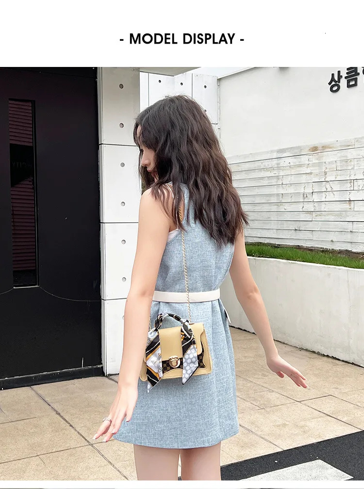 New Ladies Crossbody Scarf Niche Design Lock Buckle Dot Panel Printed Shoulder Women's Bag envelope bag women handbag
