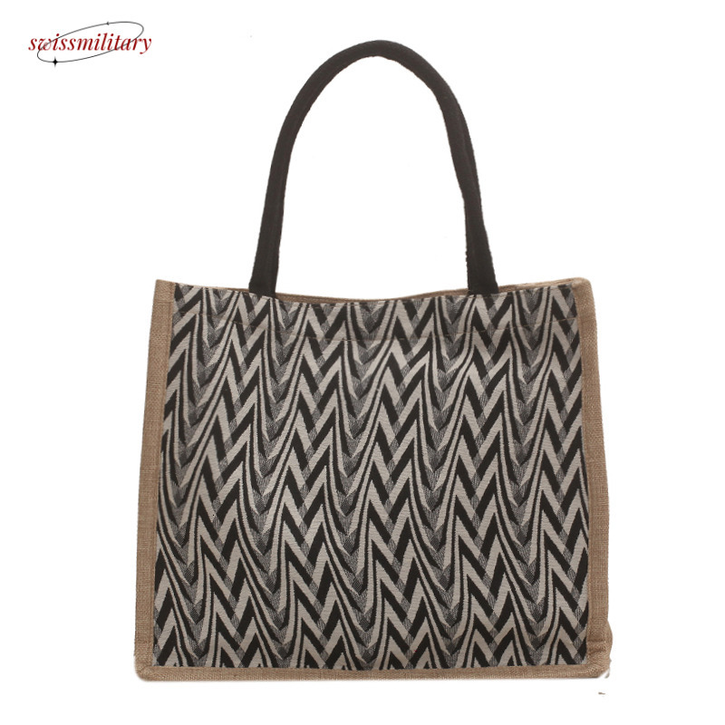 Large capacity women 2024, canvas bag for work, ins fashionable commuting tote bag, college student class appearance #23Swissmilitary