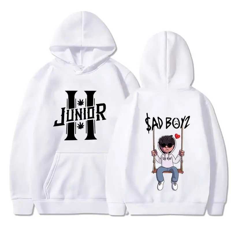 Spring clothing mens hoodie boy H sad boy Harajuku girl hip-hop Pullover fancy music gift casual loose comfortable sportswear W240921
