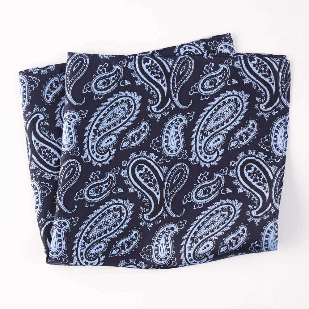 Tailor Smith Pure Natural Silk Printed Designer Hanky Pocket Square New Fashion Style Handkerchief Luxury Mens Formal NeckwearX240921