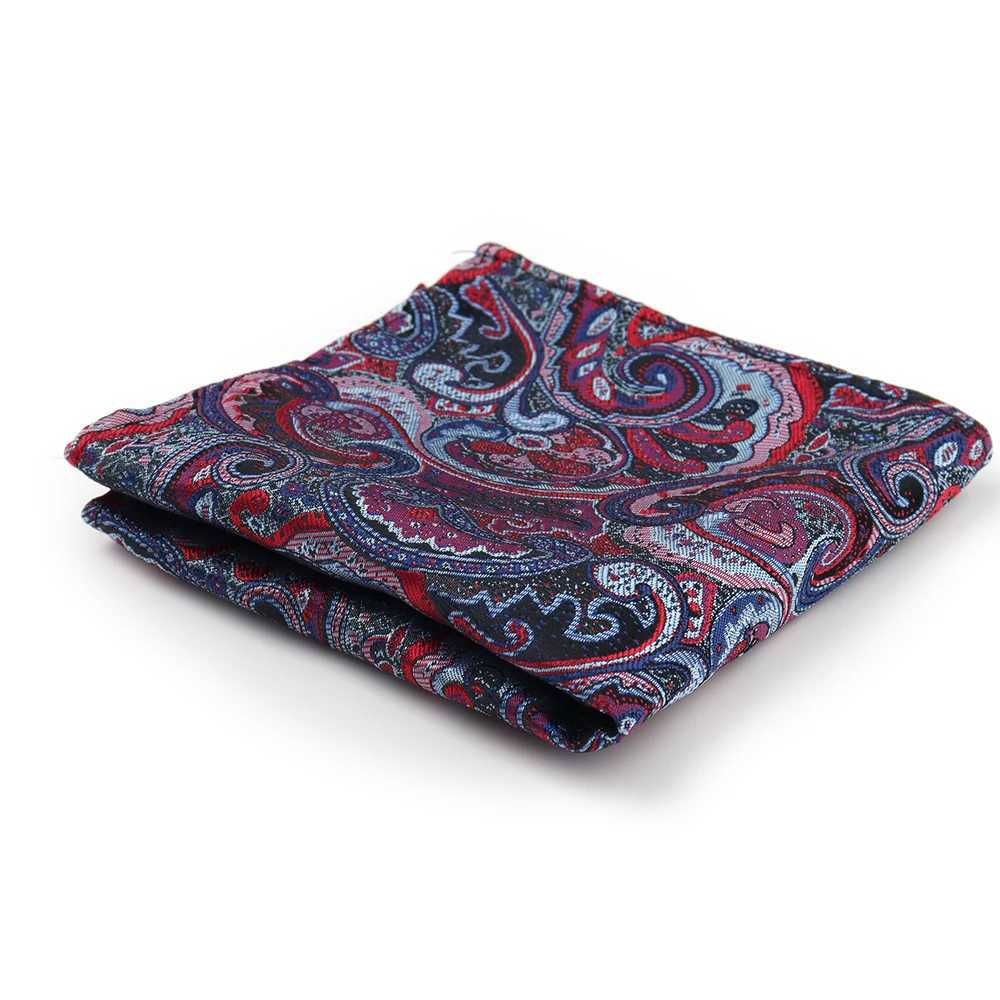 Men Handkerchief Pocket Square Silk Hanky Flower Paisley Wedding Party Floral Pocket Square Men Banquet Accessories Gift HankyX240921