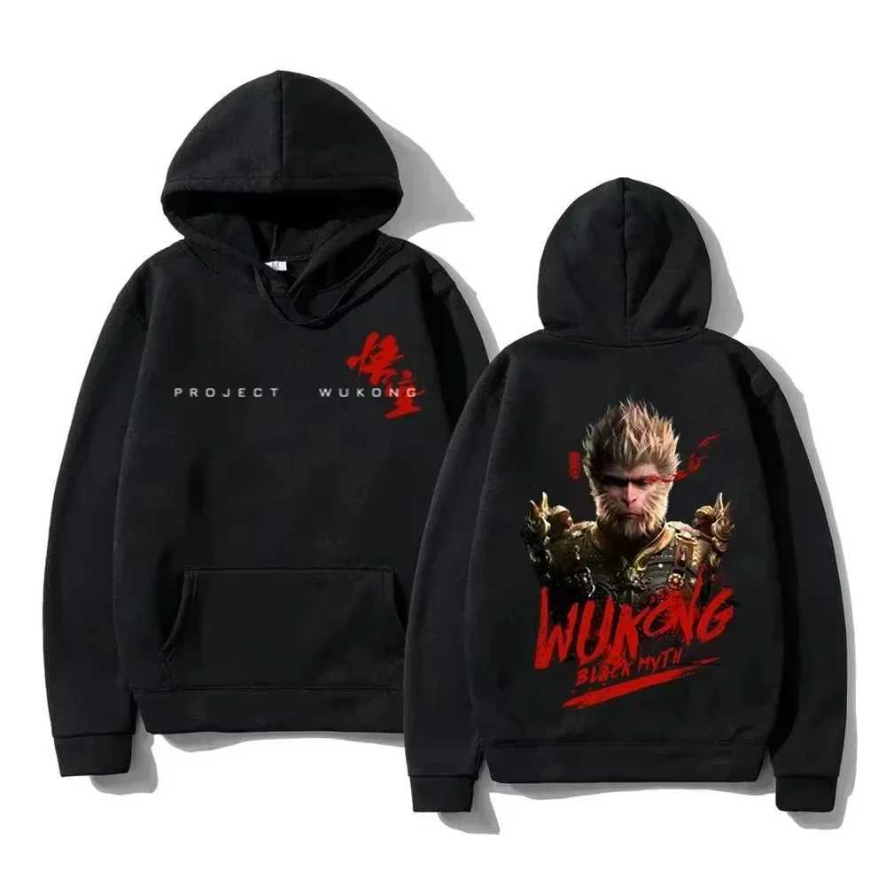 Black Myth Martial Arts Printed Hoodies Mens Fashion Sportswear Womens Sportswear Jackets Hoodies Zippers Sportswear Oversized Tops W240921