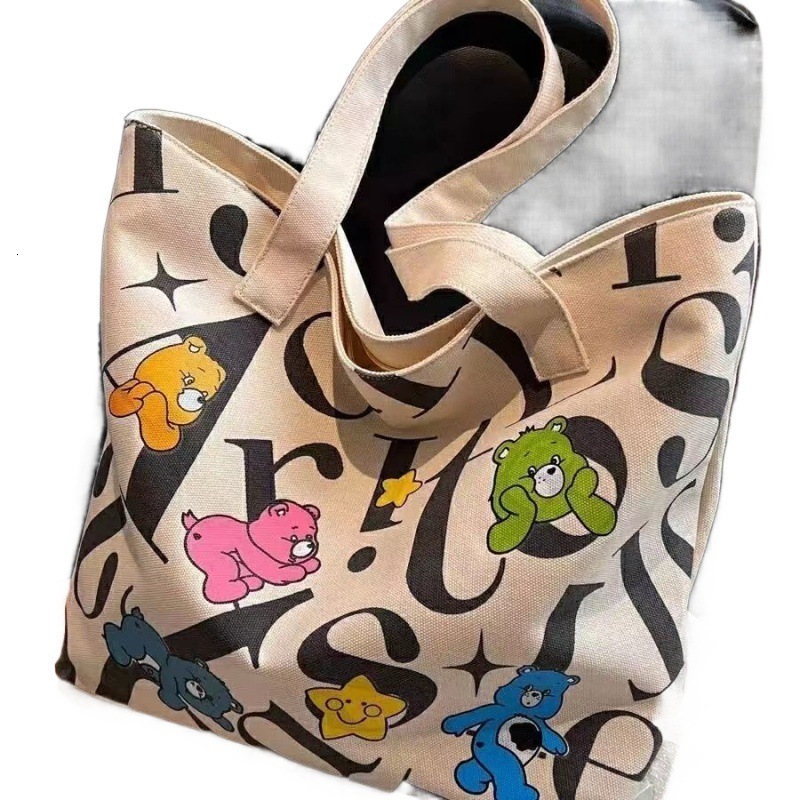 2024 Designer Women's Bag Canvas Women's Large Capacity Handbag Commuter Multi functional Printed Mother's Handbag, Free Shipping