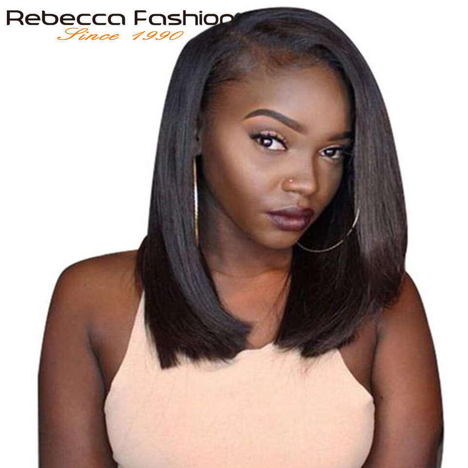 Wigs for Women Straight Side/Middle Part Lace Wig Brazilian Human Hair Ready To Wear Perruque Cheveux Humain