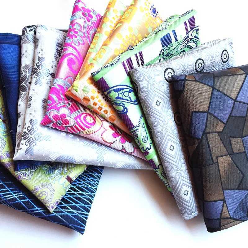 25*25cm Mens Business Suits Pocket Square Handkerchiefs for Wedding Fashion Plaid Hankies Mens Pocket Towel Christmas GiftX240921