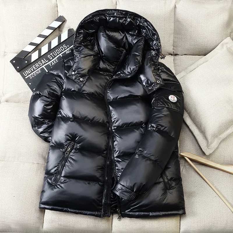 Men's Down Parkas Fashion Men Women Hooded White Duck Down Jacket Thick Warm Couples Autumn Winter Winter ClothDown Outwear Jackets Coats Chic J2
