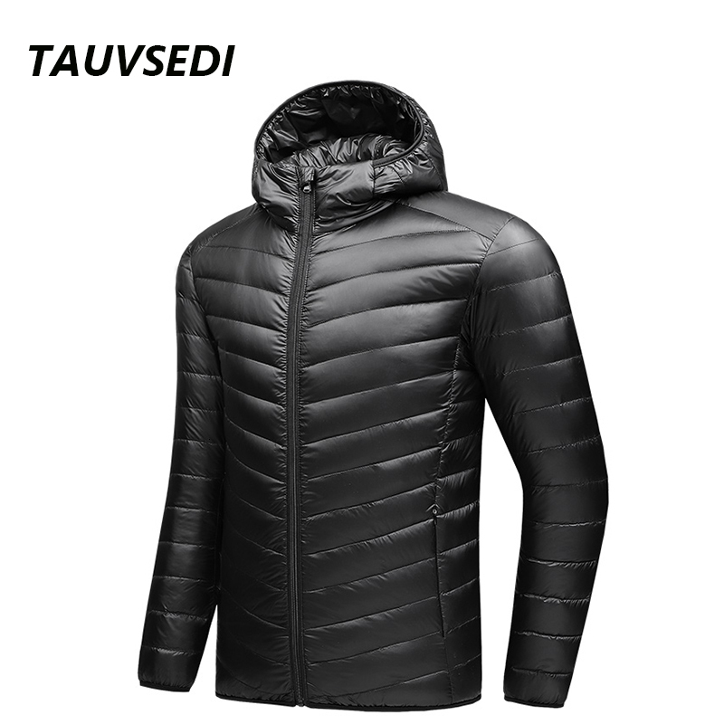 2023 New Men Winter Coat Fashion Hooded Lightweight Warm Thick Slim White Duck Packable Down Jackets