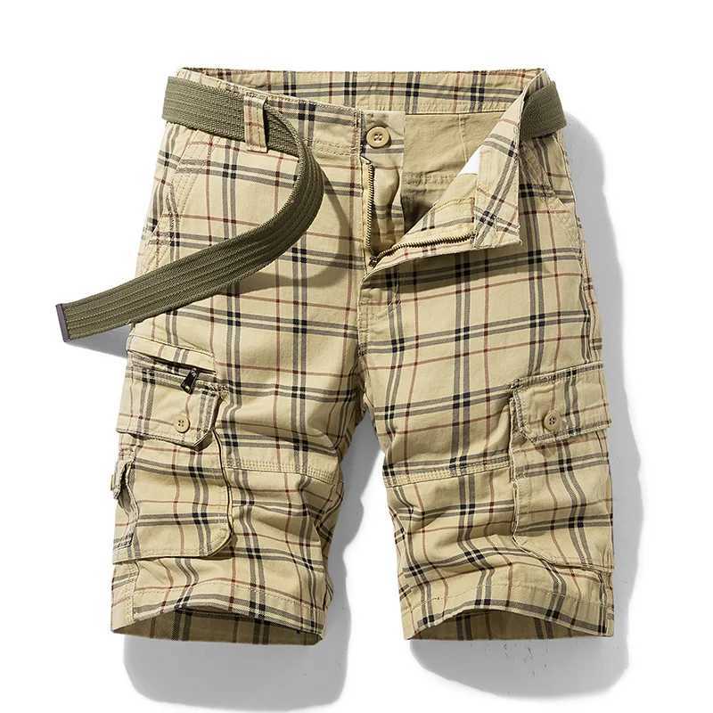 New Spring Men Cotton Cargo Shorts Clothing Summer Casual Breeches Bermuda Fashion Beach Pants Los Cortos Cargo Short Men 28-36X240921