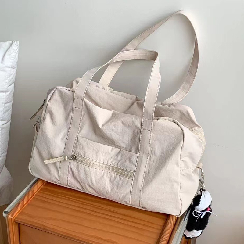 Korean Casual Cloth Pillow Bags For Women Designer Handbag And Purse 2023 New In Polyester Large Capacity Shoulder Travel