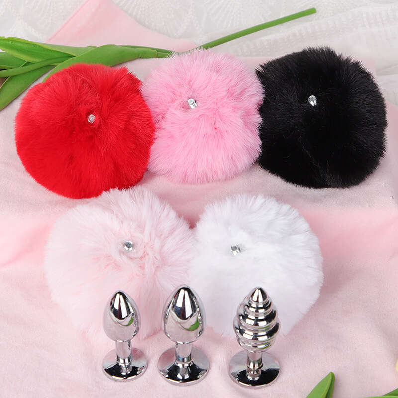 SM sex toys developed in the backyard, including cute furry ball anal plugs, detachable metal anal plugs, and alternative adult products