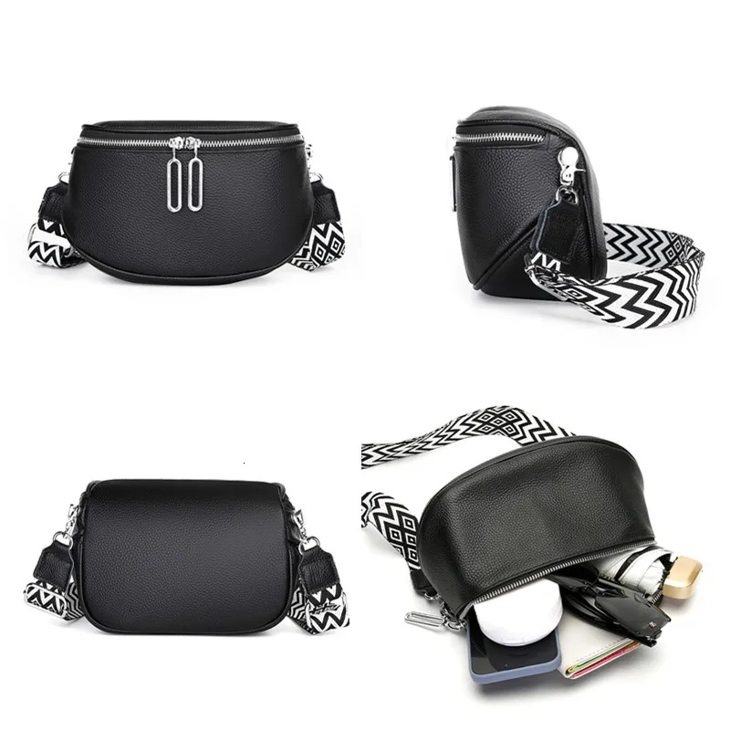 High Quality Cow Women Shoulder Crossbody Bags 2024 Solid Genuine Leather Small Handbag Female Messenger Tote Sac