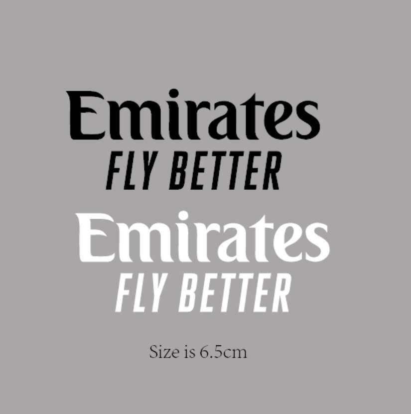 Emirates Fly Better Heat Transfer Soccer Patch