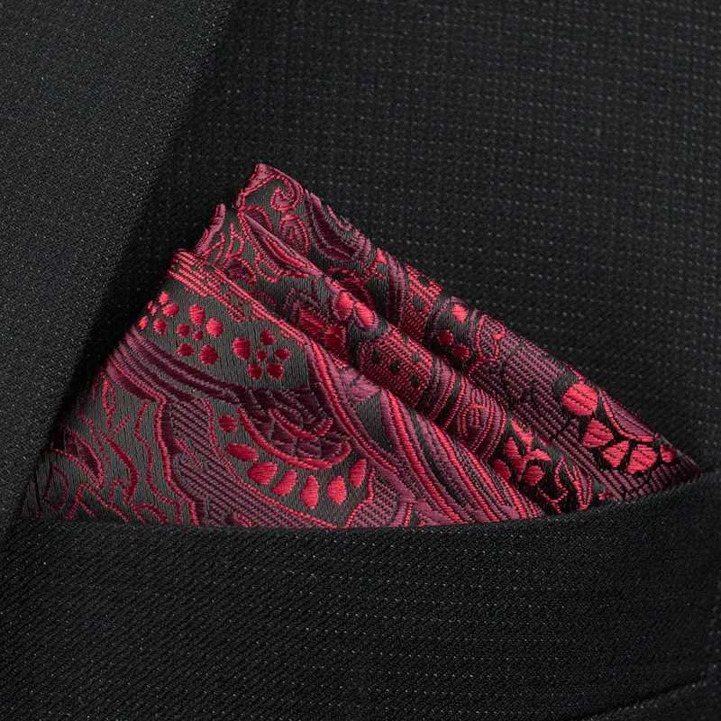 New Pocket Square Accessories Paisley Solid Color Retro Business Set Hand Chest Towel 25 * 25cm W240921