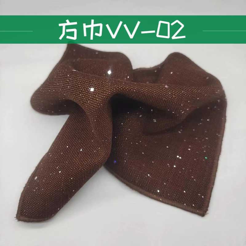 New Shiny Pocket Square Mens Suit Wedding Groom Handkerchief Brown White Solid Sequin Hanky Formal Dress Chest Scarf AccessoriesX240921