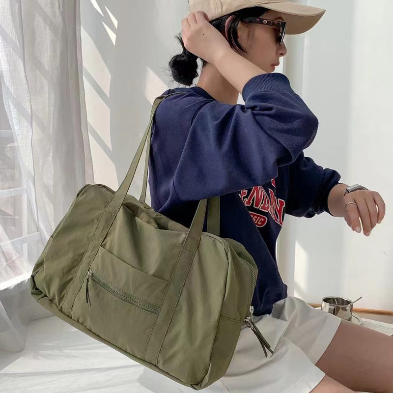 Korean Casual Cloth Pillow Bags For Women Designer Handbag And Purse 2023 New In Polyester Large Capacity Shoulder Travel