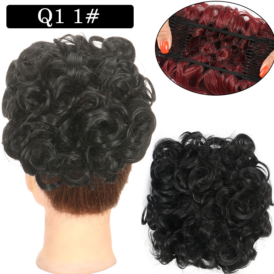Hair Extensions Chignons Curly Synthetic Hair Ponytails Plug-in Contract 613# 1# 4# 8# Color #22H613