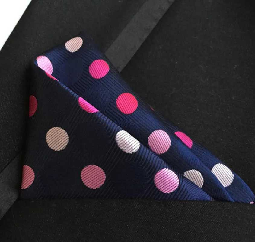 10*10 Inch New Mens Business Suits Pocket Square Handkerchiefs for Wedding Fashion Polka Dots Hankies Mens Pocket TowelX240921