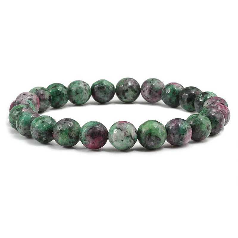 Charm Geniune Natural Epidote Zoisite Stone Bead Bracelet Homme Bracelet Made of Natural Stone Fashion Gifts Jewelry for WomenX240921