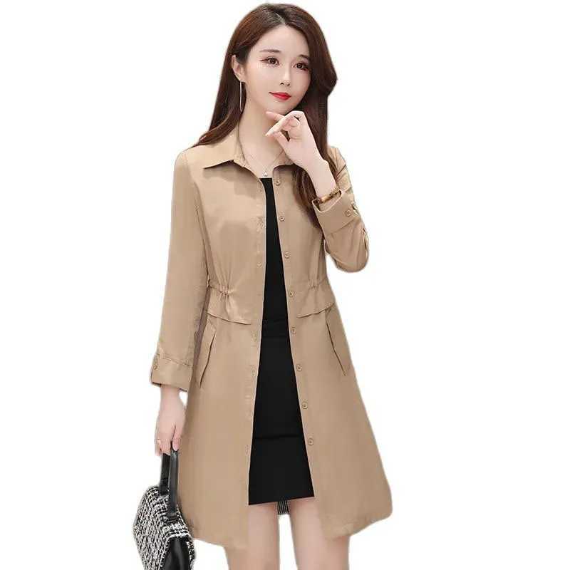 New Spring Autumn Womens Jacket Lining Large Size Loose Casual Hooded Outwear Mother Wear Solid Windbreaker Coat 5XL H24X240921