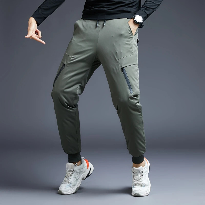 Winter 90% White Duck Down Pants for Men Quality Thick Warm Waterproof Snow Pants Man Down Padded Trousers Pencil Pants PT-487 240913