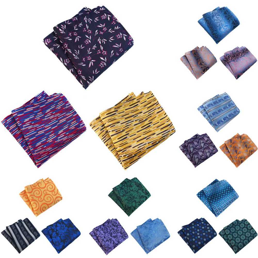 3 Packs Mens Classic Colorful Floral Pocket Square Handkerchief Wedding Hanky BWTHZ0363X240921