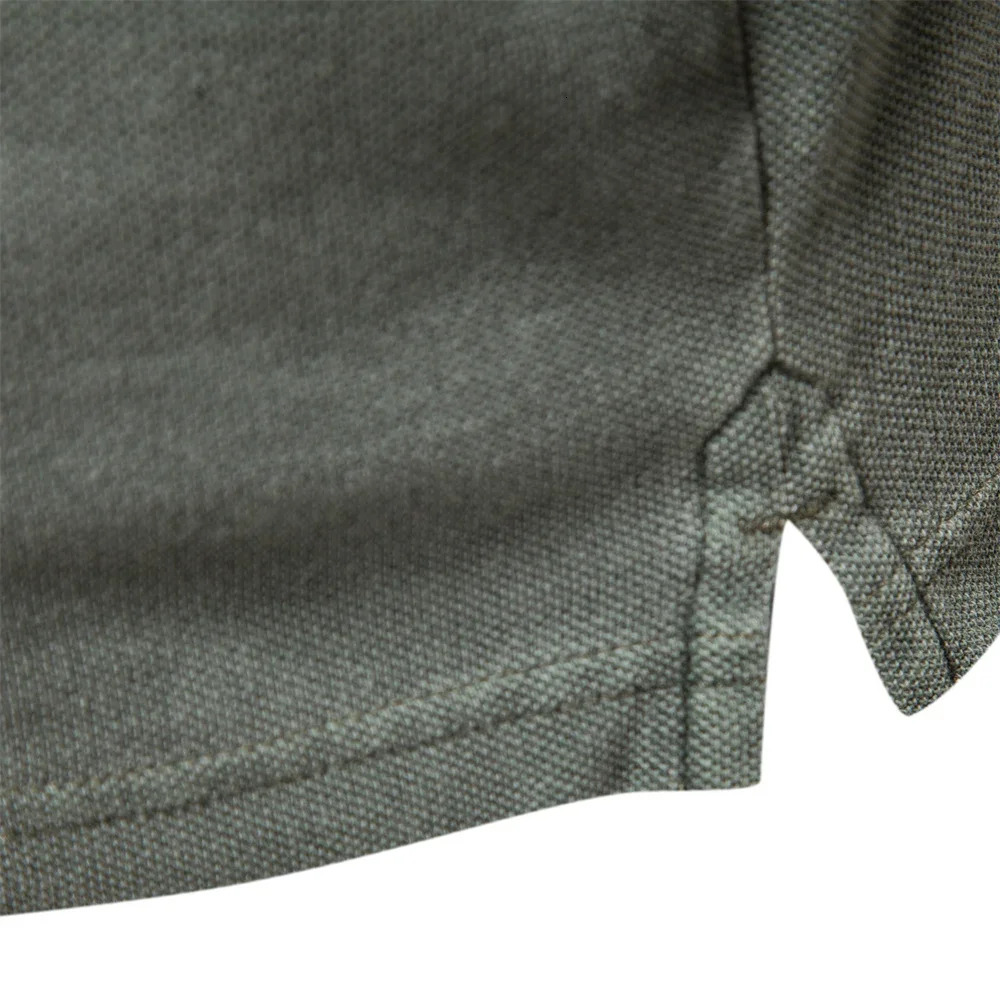 Polo Pure Cotton Solid Color Casual Short Sleeve Summer Clothing Men's Shirts Fashion Streetwear Polos For Men
