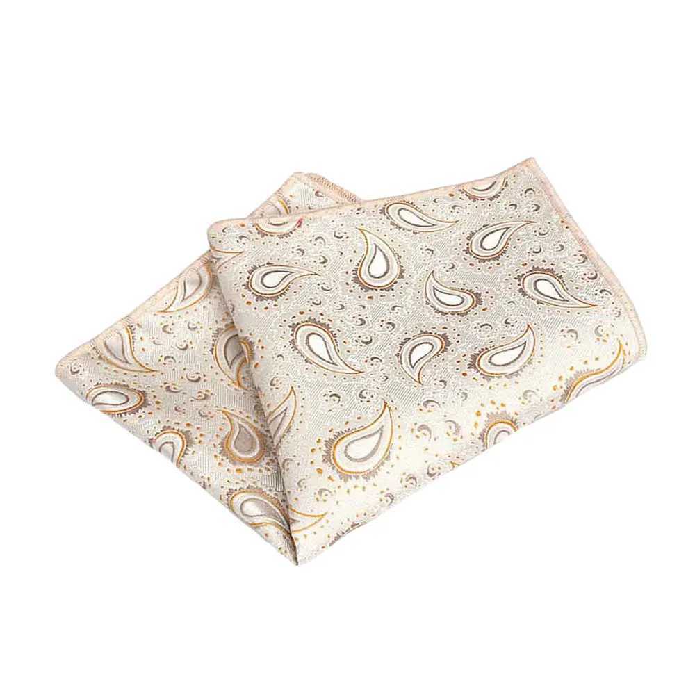 Mens Classic Paisley Handkerchief Hanky Wedding Party High Grade Pocket Square BWTQN0317X240921