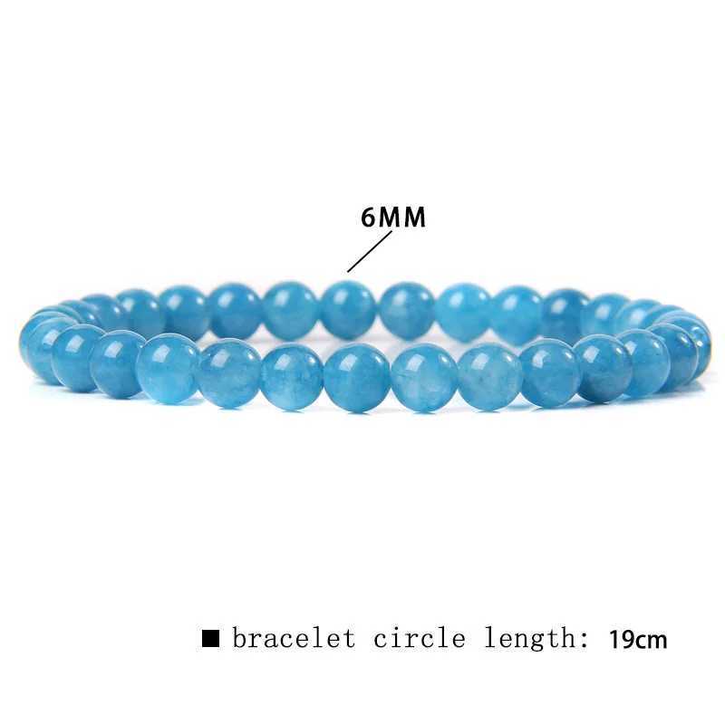 6MM Natural Stone Beads Bracelet Multicolor Agates Turquoises Quartz Crystal Bracelets for Women Men Yoga Meditation JewelryX240921