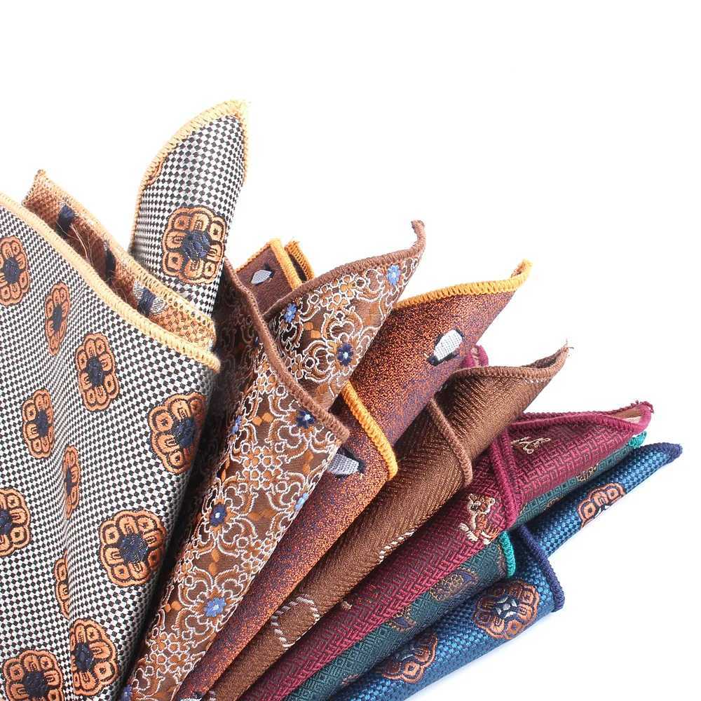 New Suits Pocket Square For Men Women Flower Chest Towel Hanky Gentlemen Hankies Mens Handkerchief Wedding Pocket Towel GiftsX240921
