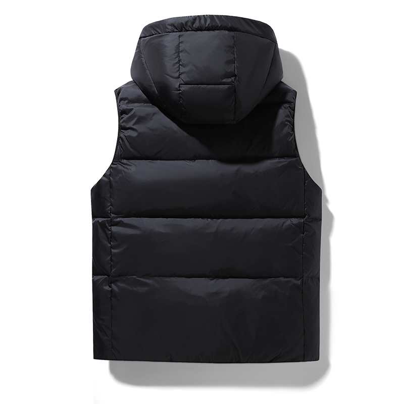 Black Gold Down Vest Winter Men Warm Waterproof Sleeveless Jacket Autumn Casual Windproof Thicken Waistcoat Brand Man