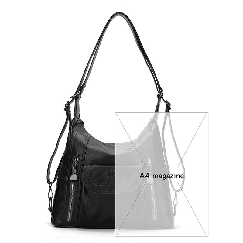 2025 New Shoulder Bag Fashion Multi Functional Crossbody Bag Designer Simple Fashion Korean Edition Large Capacity Light Luxury Handheld Crossover PU 